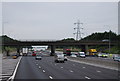TQ5494 : Chequers Road Bridge, M25 by N Chadwick