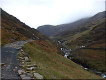 SH6251 : Part of the Watkin Path into Cwm Llan below Snowdon by Jeremy Bolwell