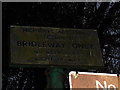 Bridleway sign at the end of Dome Hill