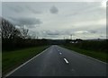 The A487 entering Llantood