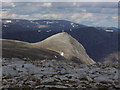 NN9795 : Afternoon sunlight catches The Devil's Point as seen from Monadh Mor (North Top) by Colin Park