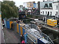 TQ2884 : Camden Lock drained and open to the public by Vieve Forward