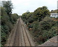 Railway towards Llansamlet from Skewen