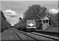 Train passing Craigavad station - 1986