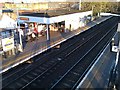 Hackney Wick Overground station from the footbridge