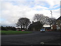 NZ1566 : Roundabout, Church and War Memorial. Throckley by Les Hull