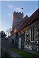 Littleton Church at dusk