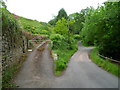 Access lane to Cusop Dingle houses, Cusop