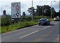 ST1728 : Sign directing high vehicles to turn back near Bishops Lydeard by Jaggery