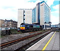 Direct Rail Services locomotive 66415 in Cardiff Central station