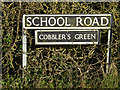 TM2892 : School Road sign by Geographer