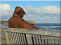 Freddie at low tide