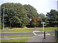 Footpath crossing Garendon Road, Loughborough