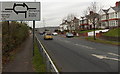 Approaching an unround roundabout in Llansamlet Swansea