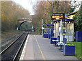 SP4314 : On the platform at Harnborough Station by Richard Humphrey
