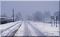 Snowfall on the A977