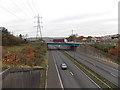 From bridge to bridge at M4 motorway junction 44, Llansamlet Swansea