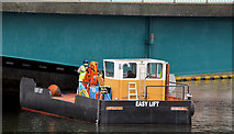 J3474 : "Easy Lift" workboat, River Lagan, Belfast by Albert Bridge