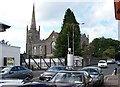 H4205 : Urney Parish Church from outside Dunnes Stores by Eric Jones