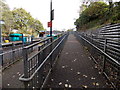 Platform 1 access ramp at Skewen railway station