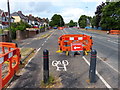 Roadworks along the A451 Stourport Road in Kidderminster