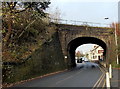 South side of a railway bridge, Llangyfelach Road, Swansea