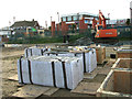 Concrete blocks by Hemsby lifeboat station