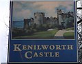 TQ2380 : Kenilworth Castle Pub Sign  by David Anstiss