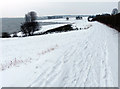 SK9207 : Hambleton peninsula in the snow by Mat Fascione