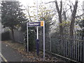 TQ1566 : Sign, Thames Ditton Railway Station by Robin Sones