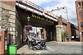 Railway bridge at junction of The Calls and Crown Street