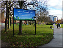 SK5803 : Nelson Mandela Park in Leicester by Mat Fascione