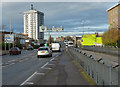 St Matthews Way approaching the Burleys Flyover