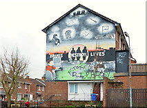 J3876 : Anti-drugs mural, Knocknagoney, Belfast by Albert Bridge