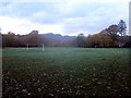 NY3704 : Football pitch in Rothay Park, Ambleside by Graham Robson