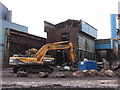 Demolition work at the Celsa steelworks