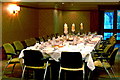 R4460 : Bunratty Castle Hotel - Table Setting for Wedding Reception Dinner by Joseph Mischyshyn