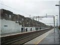 Southbury station and flats beyond