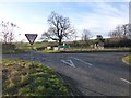 NU0321 : Minor road joins the A697 by Russel Wills