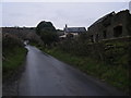 Lane looking north at Rhiw-ceiliog