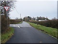 Lane junction near Newton Moor