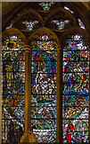 TQ9017 : "Land" stained glass window, St Thomas' church, Winchelsea by Julian P Guffogg