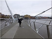 C4316 : Walking along the peace. Derry / Londonderry by Kenneth  Allen