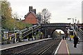 Looking west, Hunts Cross railway station