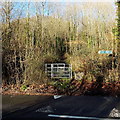 Kissing gate to a public footpath at the edge of  Fairwater, Cardiff