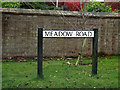 Meadow Road sign