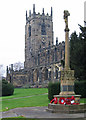 Royston - St John The Baptist Church - and war memorial