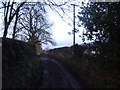 Lane leading to Thicknall Farm, near Broome