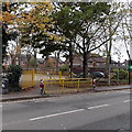 Statues outside Springhill RC Primary School Southampton