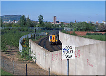 J3273 : Train on Blythefield Curve - 1999 by The Carlisle Kid